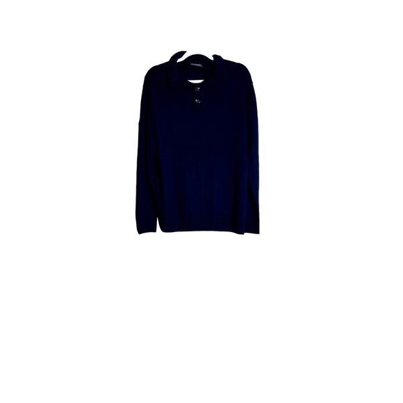 Rodd&Gunn Men's henley sweater size XL virgin merino wool navy - Picture 1 of 7